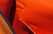 HM KELLY MINI 20 ORANGE EPSOM GOLD HARDWARE