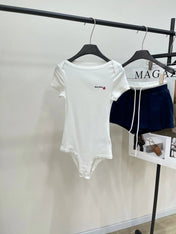 Miu 25 Body Suit White Cotton 208771