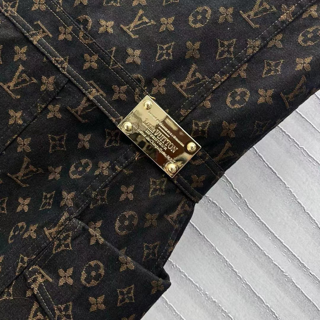 LV Monogram Denim Set