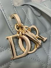 MINI TOUJOURS BUCKET BAG 18 IN GREY CANNAGE CALFSKIN