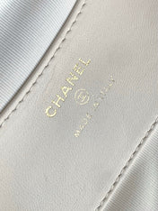 MINI HOBO BAG 16 IN WHITE LAMBSKIN