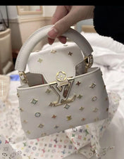 LV CAPUCINES 21 IN MULTICOLOR CALFSKIN GOLD HARDWARE TP2