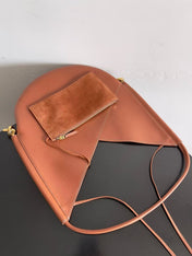 MEDIUM SOLSTICE 44 IN BROWN LAMBSKIN