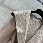 DIOR HOODED COAT IN DARK BEIGE WOOL