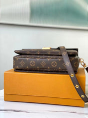 LV MESSENGER BAG 25 IN BROWN MONOGRAM CANVAS
