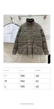 MONCLER 25S TWEED DOWN JACKET 307