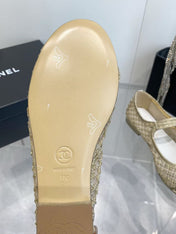 CHANEL 26S MARY JANE IN GOLD SEQUIN
