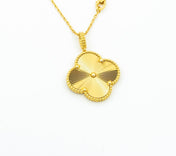 VINTAGE CLOVER PEDANT NECKLACE GOLD