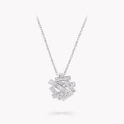 THREADS SILVER DIAMOND NECKLACE