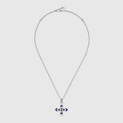 GG WOMEN'S NECKLACE WITH CROSS MOTIF PENDANT
