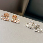 CREOLES MOVE UNO MINI 1 DIAMOND EARRINGS