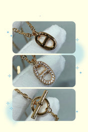ADVANCED SEIKO HM DIAMOND PIG NOSE NECKLACE