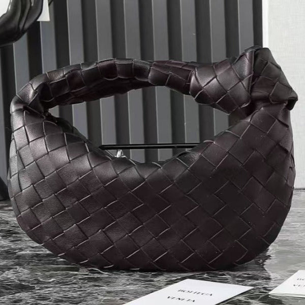 BOTTEGA VENETA 25S MINI JODIE 26 IN CHOCOLATE BROWN CALFSKIN