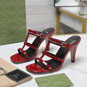 GG SLIM HORSEBIT SLIDE SANDAL RED