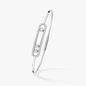 MOVE UNO PAVED FLEX BANGLE DIAMOND BRACELET
