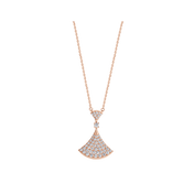DREAM NECKLACE PINK GOLD FULL DIAMOND