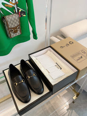 GG LOAFERS MULES BLACK