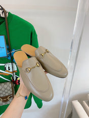 GG SLIPPER MULES BEIGE