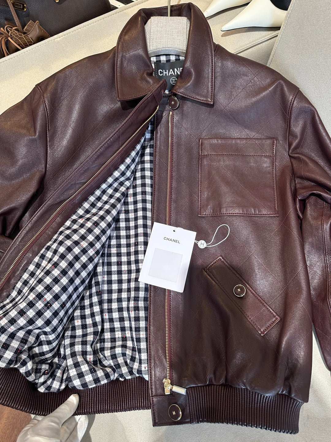 CHANEL 26S RETRO LEATHER JACKET 1286