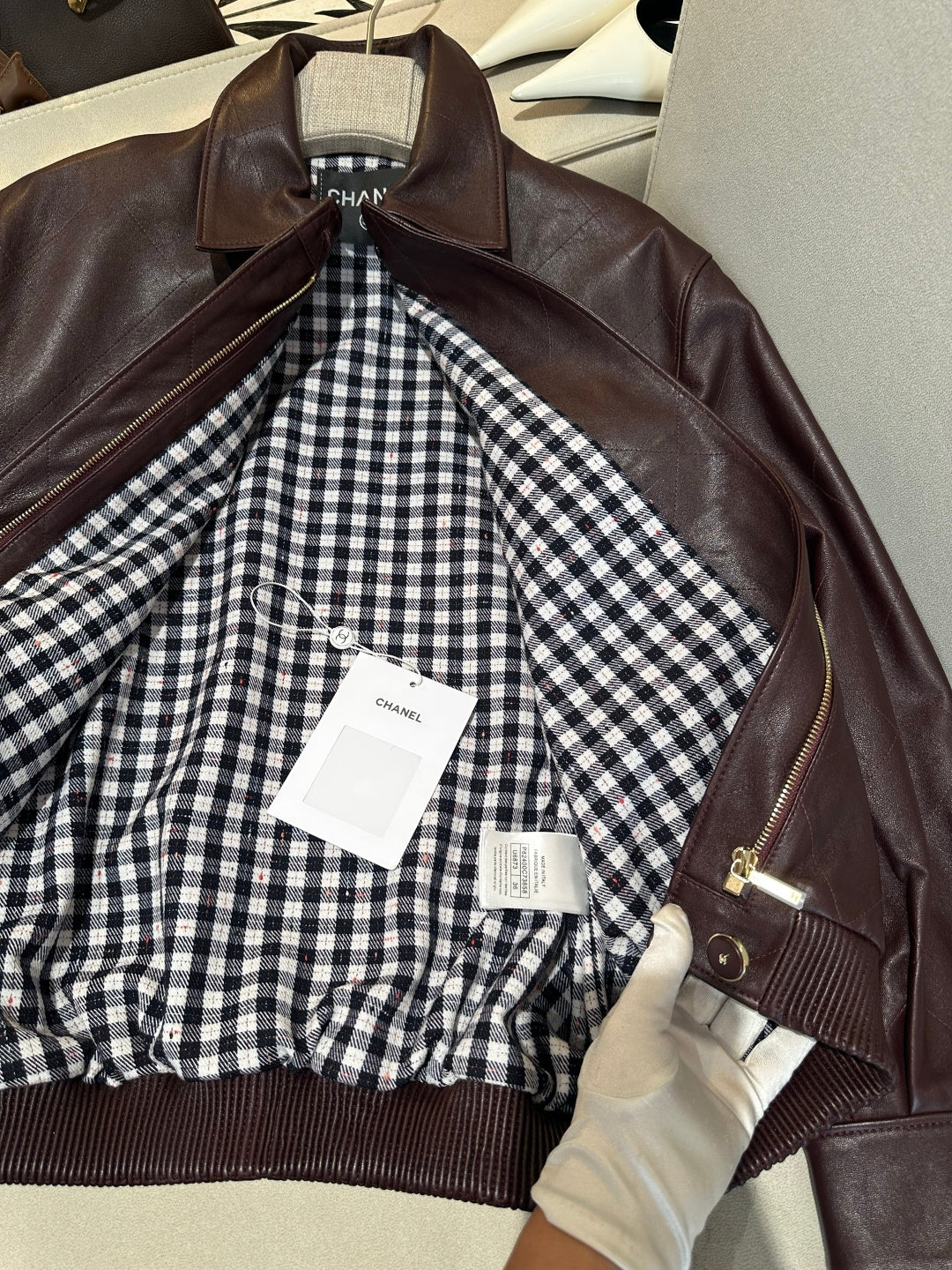 CHANEL 26S RETRO LEATHER JACKET 1286