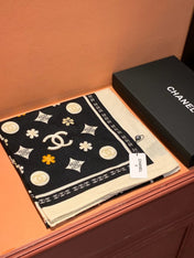CHANEL 26S SCARF 140 IN CASHMERE AND SILK 306120