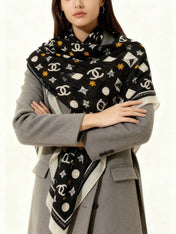 CHANEL 26S SCARF 140 IN CASHMERE AND SILK 306120