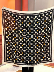 CHANEL 26S SCARF 140 IN CASHMERE AND SILK 306120