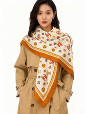 CHANEL 26S SCARF 140 IN CASHMERE AND SILK 306121