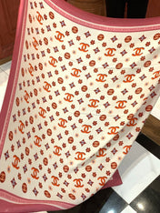 CHANEL 26S SCARF 140 IN CASHMERE AND SILK 306123