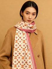 CHANEL 26S SCARF 140 IN CASHMERE AND SILK 306123