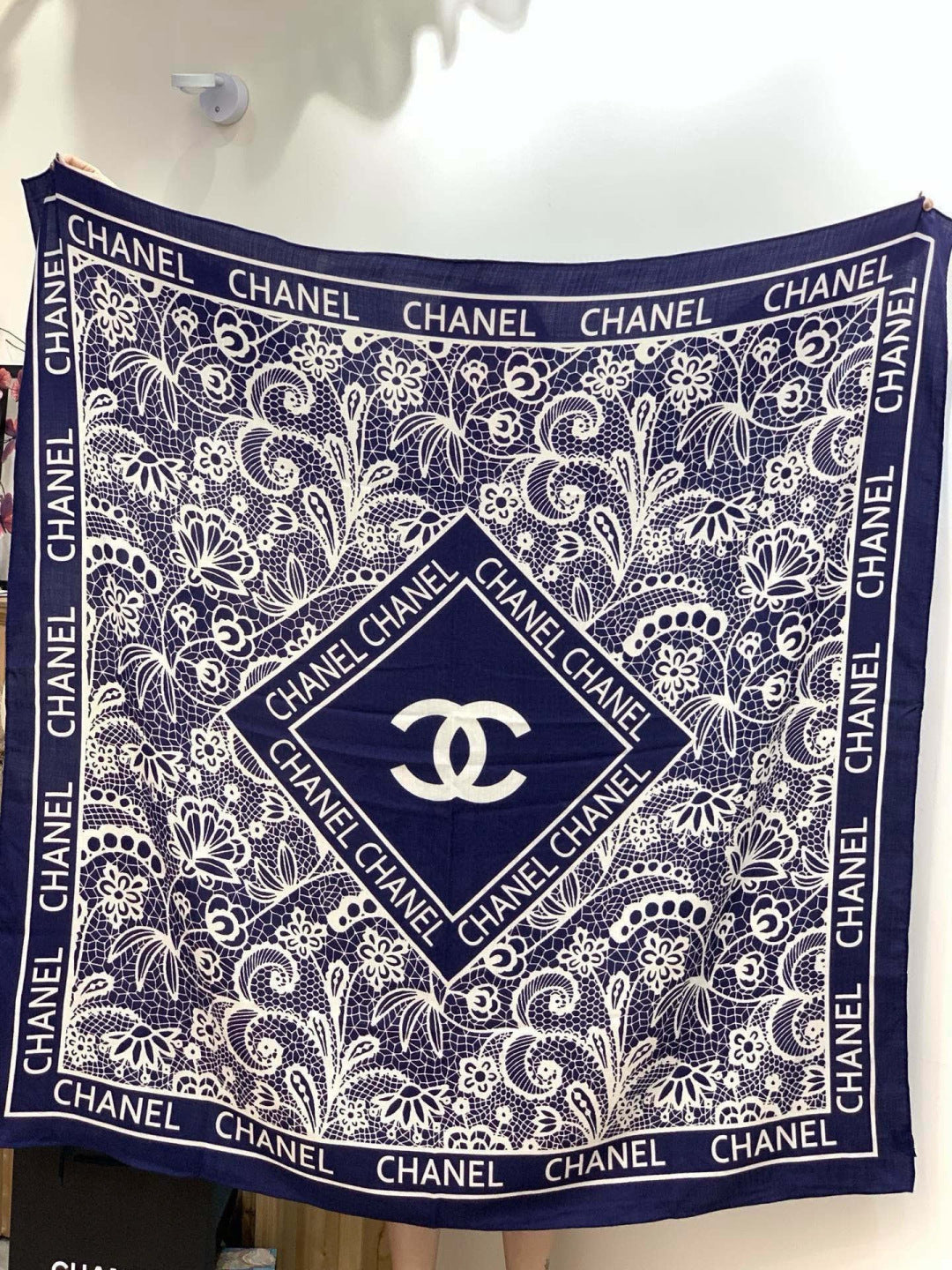 CHANEL 26S SCARF 135 IN CASHMERE AND SILK 306138