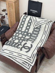 CHANEL 26S SCARF 135 IN CASHMERE AND SILK 309307