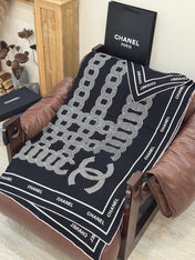 CHANEL 26S SCARF 135 IN CASHMERE AND SILK 309308