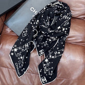 CHANEL 26S SCARF 135 IN CASHMERE AND SILK 309310