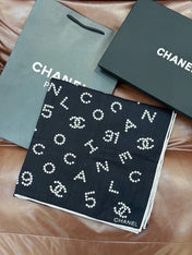 CHANEL 26S SCARF 135 IN CASHMERE AND SILK 309323