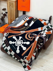 HERMES 26S PRINTED SQUARE SCARF 140 IN SILK 309333