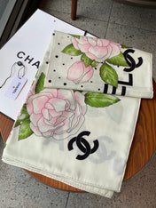 CHANEL 26S SCARF 140 IN CASHMERE AND SILK 309337