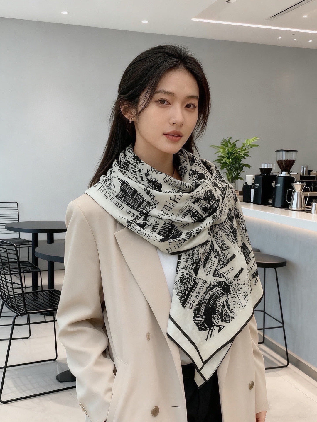 DIOR 26S SCARF 140CM IN SILK 309356