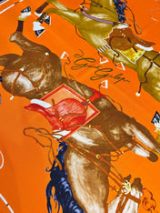 HERMES 26S PRINTED SQUARE SCARF 88 IN SILK 309923
