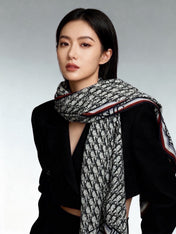 DIOR 26S SCARF 140CM IN CASHMERE SILK 311937