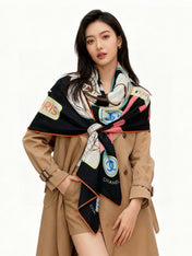 CHANEL 26S SCARF 135 IN SILK 311939
