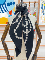 CHANEL 26S SCARF 140 IN SILK 311964