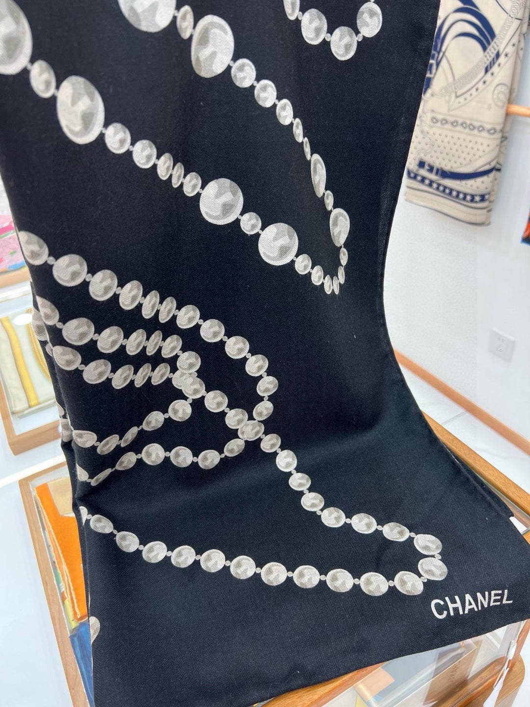 CHANEL 26S SCARF 140 IN SILK 311964