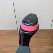 BALMAIN 26S LIP-EMBELLISHED HEELS 105 MM IN PINK CALFSKIN