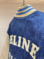 CELINE 26S DENIM VARSITY JACKET 631