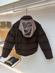 PRADA 25S VELVET PUFFER JACKET 459