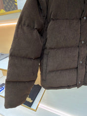 PRADA 25S VELVET PUFFER JACKET 459