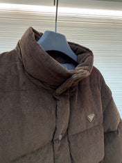 PRADA 25S VELVET PUFFER JACKET 459