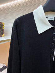 CELINE 26S COLLAR KNIT POLO 726