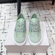 JIMMY CHOO 26S SNEAKERS IN SAGE GREEN SUEDE